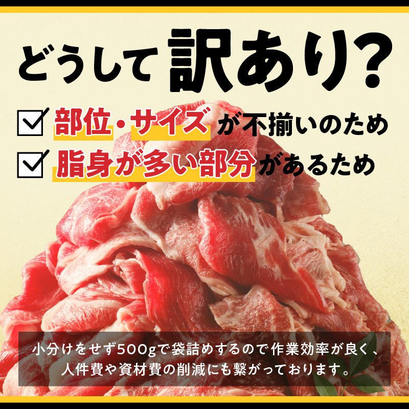 【訳あり品】宮崎牛 切り落とし1kg N0140-YA4425