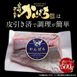 【冷凍】かんぱち スキンレスロイン 500g N018-YA4434-2