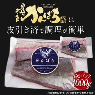 鰤屋金太郎【冷凍】かんぱちスキンレスロイン1000g N018-YB447-2