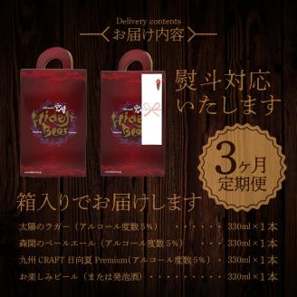 【3ヶ月定期便】宮崎ひでじビールお楽しみ4本セット N073-YZB619