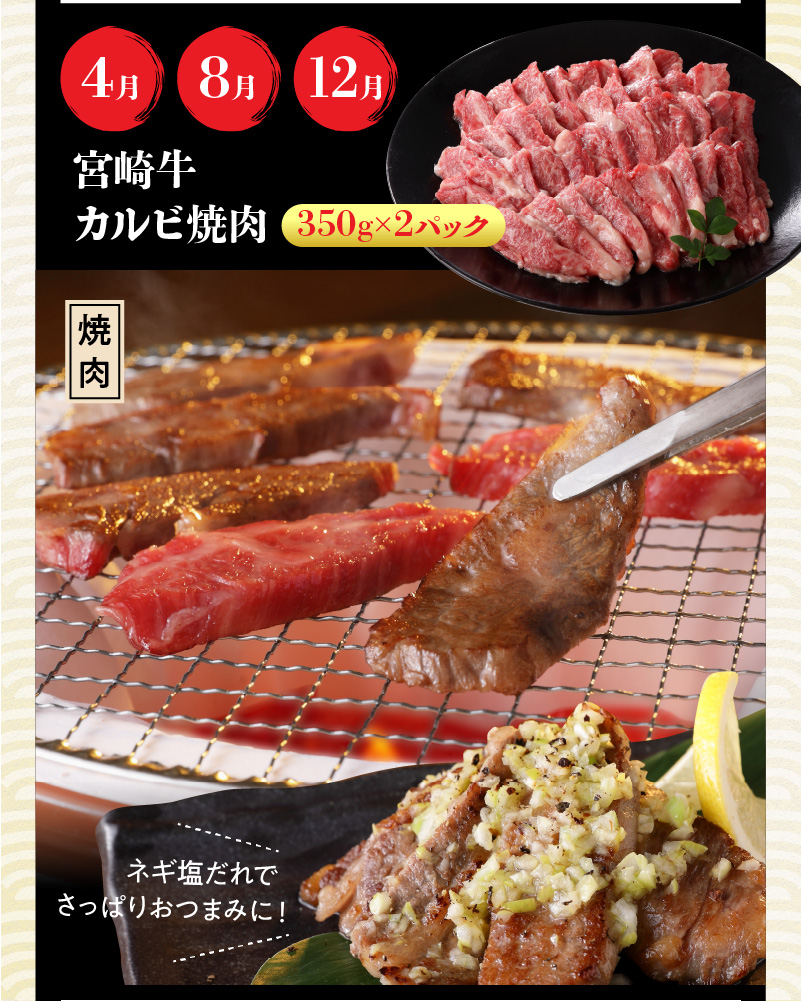 【定期便12回】宮崎牛 匠のよくばり堪能コース N0140-YI031