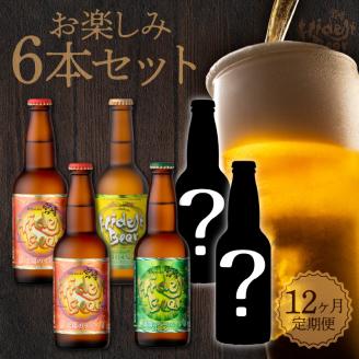 【12ヶ月定期便】宮崎ひでじビールお楽しみ6本セット N073-YZG098