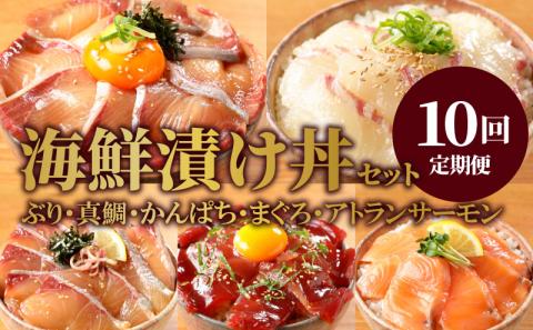 お魚の漬け丼バラエティ10回定期便 N019-YG0190