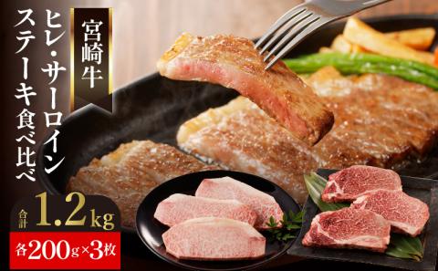 ヒレ・サーロインステーキセット各200g×3枚 N023-YZF004