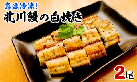 【急速冷凍】北川鰻の白焼き（2尾） N010-YA665