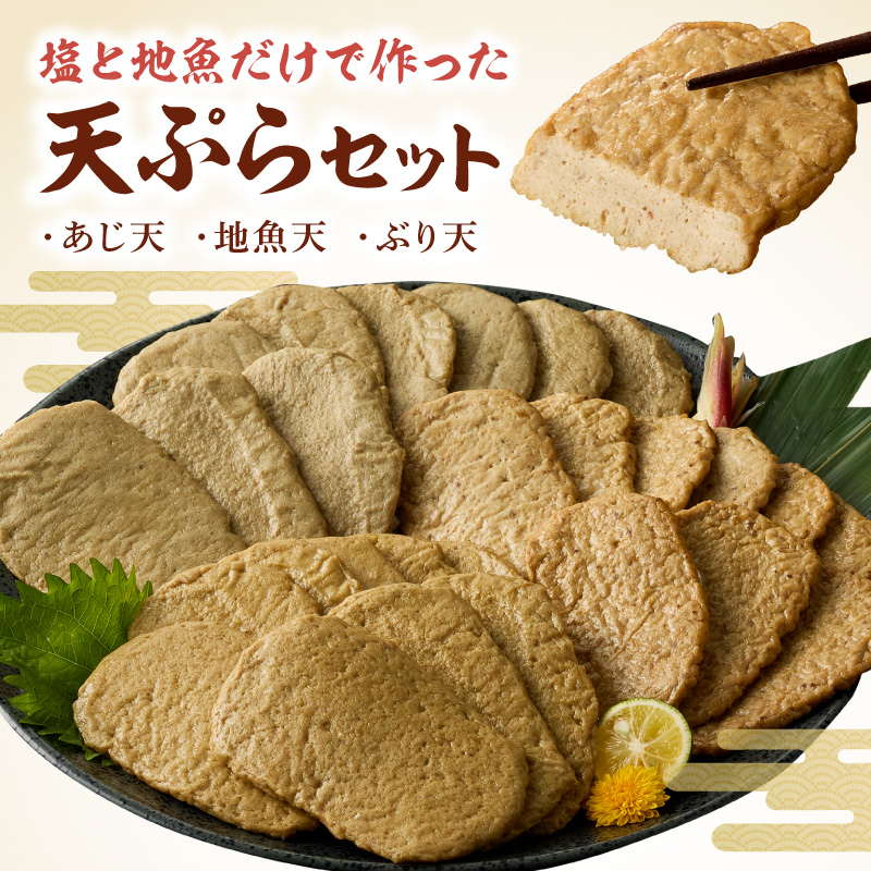 塩と地魚だけで作った天ぷらセット N006-YA4431