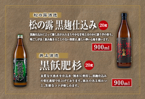 本格 芋焼酎 日南市 だれやみ Bセット 900ml × 6本 酒 アルコール 飲料 国産 食品 セット 松の露 飫肥杉 かね京かんろ 平蔵 いも焼酎 飲み比べ おすすめ お祝 地酒 人気 水割り ロック お茶割 炭酸割 晩酌 お取り寄せ 詰め合わせ 手土産 宮崎県 送料無料_CC20-22