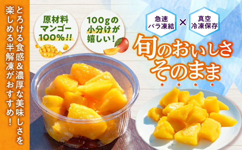 冷凍 カット マンゴー 計600g フルーツ 果物 くだもの 完熟マンゴー 小分け おすすめ おやつ デザート 贅沢 スムージー マンゴータルト パフェ 食品 加工品 国産 数量限定 冷凍フルーツ 果実 南国 産地直送 ギフト 贈り物 宮崎県 日南市 送料無料_CA94-25