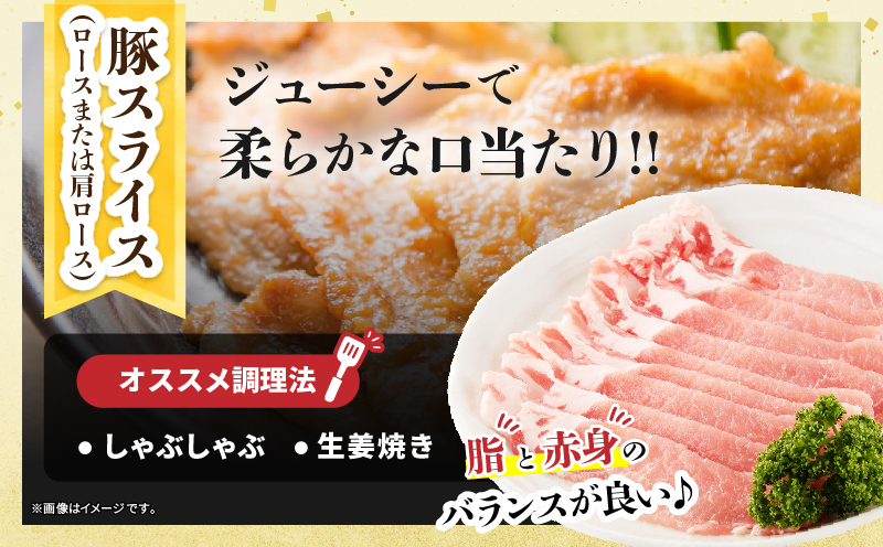 宮崎県産 豚肉＆鶏肉 便利セット 合計4kg 国産 食品 スライス もも むね 切身 小分け 真空パック 万能 簡単調理 食べ比べ おかず から揚げ チキン南蛮 カレー しゃぶしゃぶ すき焼き 生姜焼き サラダチキン 棒棒鶏 おすすめ 冷凍 日南市 送料無料_D124-25