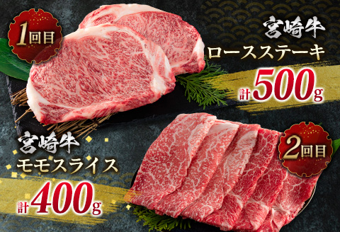 数量限定 6か月 お楽しみ 定期便 宮崎牛 贅沢 満喫 セット 総重量2.5kg 黒毛和牛 ブランド牛 牛肉 国産 ビーフ 人気 食品 焼肉 ステーキ スライス 小間切れ しゃぶしゃぶ すき焼き ミヤチク お取り寄せ グルメ ご褒美 記念日 お祝 宮崎県 日南市 送料無料_NA1-25