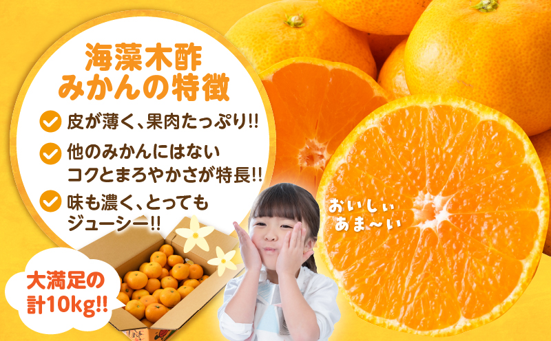 訳あり 数量限定 海藻木酢みかん 計10kg以上 傷み補償分入り フルーツ 果物 くだもの 柑橘 みかん 国産 期間限定 食品 家庭用 自宅用 B品 わけあり オレンジ デザート おやつ おすすめ おすそ分け ご褒美 お取り寄せ グルメ 産地直送 宮崎県 日南市 送料無料_BBV4-25