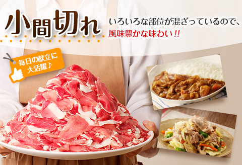 豚小間切れ＆豚ミンチセット(合計3kg) 豚肉 ポーク 国産 食品 おかず こま切れ 挽肉 日南市産 個包装 万能食材 おすすめ 生姜焼き 炒め物 ハンバーグ おかず お弁当 おつまみ お取り寄せ グルメ 詰め合わせ おすそ分け 宮崎県 送料無料_BC87-23 合計3kg