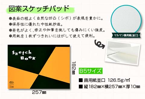 マルマン スケッチ ブック スケッチパッド B5サイズ 2種 セット 合計15冊 雑貨 文房具 日用品 メモ帳 国産 筆記用具 文具 画用紙 ノート イラスト 絵画 おえかき帳 キャンバス デッサン スクラップブッキング 事務用品 おすすめ 宮崎県 日南市 送料無料_CC75-25