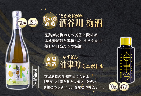 4種 飲み比べ バラエティ セット 合計4本 お酒 アルコール 飲料 飲み物 国産 芋焼酎 梅酒 リキュール ジン 古澤醸造 松の露酒造 京屋酒造 晩酌 家飲み 家呑み 呑み比べ ご褒美 お祝い 記念日 おすすめ お取り寄せ グルメ 詰め合わせ 宮崎県 日南市 送料無料 日南スピード配送_CB79-23