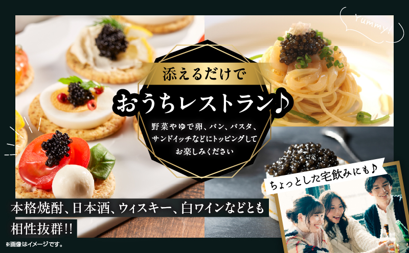 日南発 (ひなた) キャビア 計20g 魚卵 魚介 魚貝 国産 加工品 食品 新鮮 チョウザメ 世界三大珍味 希少 水産物 おつまみ おすすめ 高級 ご褒美 パーティー 前菜 オードブル お祝い 記念日 お礼 人気 ギフト 贈り物 贈答 黒いダイヤ 冷凍 宮崎県 送料無料_F80-25