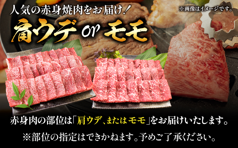 【6月配送】【畜産農家応援】数量限定 厳選 宮崎牛 赤身 焼肉 計2kg 牛肉 国産 焼き肉 BBQ 鉄板焼き バーベキュー 人気 黒毛和牛 肩ウデ モモ A4 A5 等級 ギフト 贈答 小分け 食品 選べる ミヤチク 宮崎県 日南市 送料無料_FD15-25-06 6月配送（寄附額34,000円）