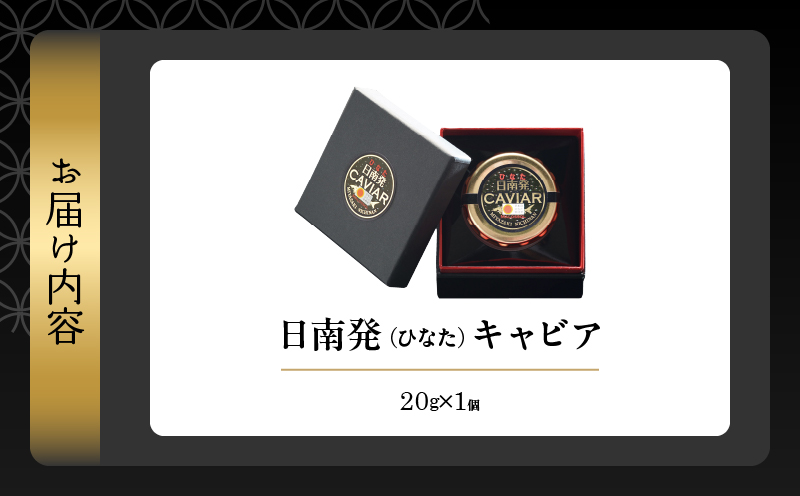 日南発 (ひなた) キャビア 計20g 魚卵 魚介 魚貝 国産 加工品 食品 新鮮 チョウザメ 世界三大珍味 希少 水産物 おつまみ おすすめ 高級 ご褒美 パーティー 前菜 オードブル お祝い 記念日 お礼 人気 ギフト 贈り物 贈答 黒いダイヤ 冷凍 宮崎県 送料無料_F80-25