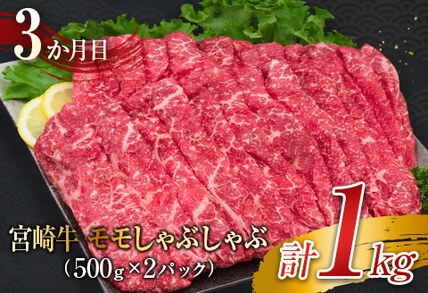 3か月 お楽しみ 定期便 宮崎牛 堪能 セット 合計3kg 牛肉 黒毛和牛 国産 ブランド牛 ミヤチク 肩ロース モモ ステーキ スライス しゃぶしゃぶ すき焼き 焼肉 4等級以上 高級 贅沢 ご褒美 お祝 記念日 おかず お取り寄せ グルメ 食品 宮崎県 日南市 送料無料_L9-25