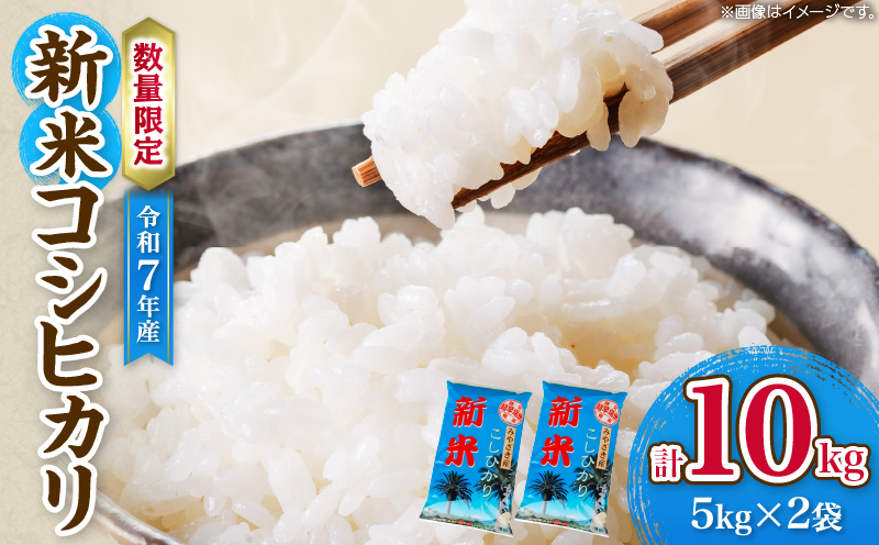 令和7年産 新米 コシヒカリ 計10kg お米 ご飯 ライス 国産 数量限定 期間限定 人気 食品 精米 白米 こしひかり 有洗米 おにぎり お弁当 炊き込みご飯 雑炊 ギフト プレゼント 贈り物 お取り寄せ 産地直送 宮崎県 日南市 送料無料_E55-25 計10kg