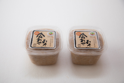 里山の無添加の手作りみそセット2種<のじり農産加工センター>