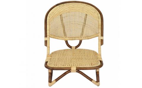 籐製脚付き座椅子<橋之口籐工芸工房>
