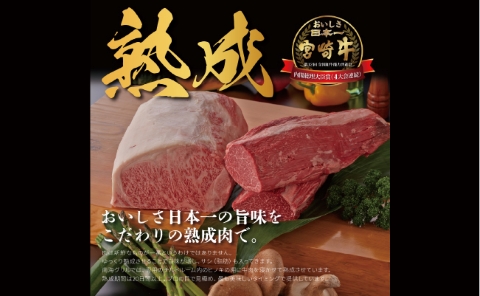 【C209・人気鉄板焼き店厳選】熟成宮崎牛A5等級ロース・A4等級赤身すき焼き食べ比べセット　1kg　オリジナルタレ付き