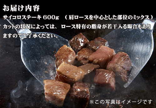 【黒毛和牛専門店直送】黒毛和牛 サイコロ ステーキ 600g（国産 国産牛 牛肉 和牛 黒毛和牛 宮崎県産 ステーキ サイコロ 赤身 ロース 特別提供）