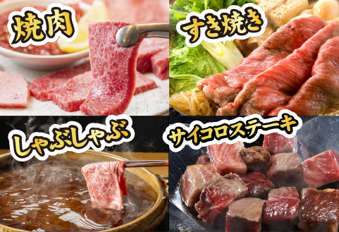 宮崎牛肩ロース＆宮崎和牛赤身サイコロ セット 計2kg（宮崎牛 和牛 赤身 ステーキ 焼肉 すき焼き しゃぶしゃぶ サイコロ 人気）