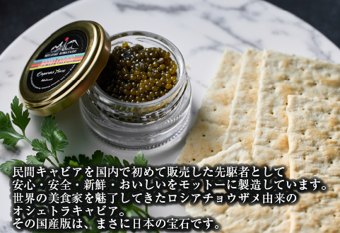 【年内発送】【純国産キャビア】オシェトラキャビア 40g 皇帝の涙 国産 チョウザメ 魚卵 宮崎県 小林市