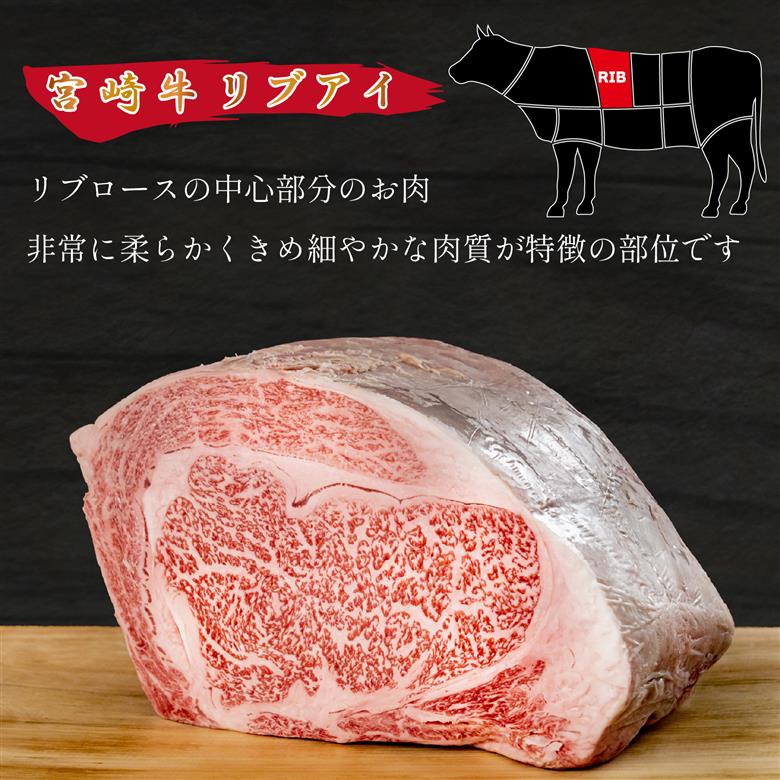 宮崎県西ノ原牧場・A4等級以上宮崎牛リブアイステーキ 800g 牛肉 宮崎牛 産地直送 ステーキ 4枚 冷凍 焼肉
