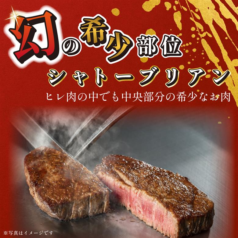 宮崎県西ノ原牧場・なかにしプレミアム和牛シャトーブリアン 400g（国産 牛肉 肉 黒毛和牛 お肉 ヒレ シャトーブリアン ステーキ 赤身 A4 A5）