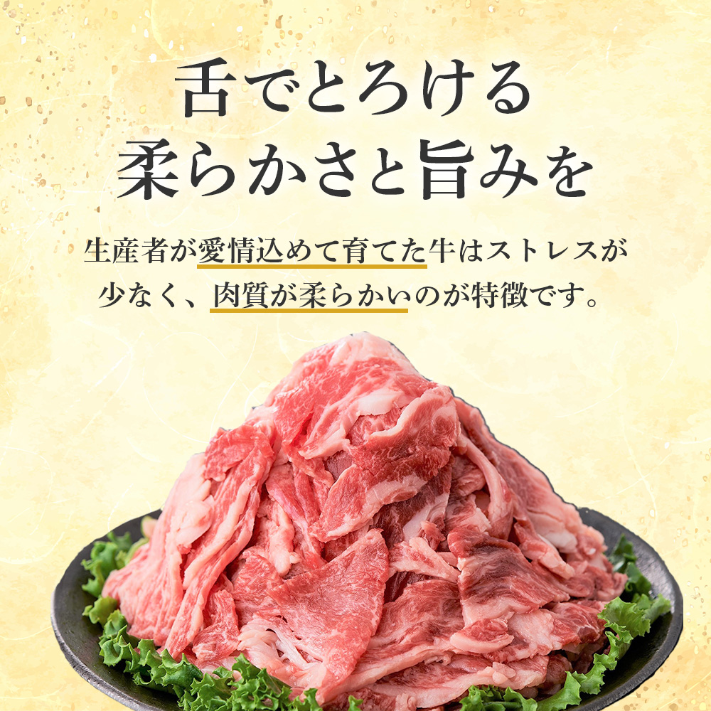 【小分けで便利】国産黒毛和牛切り落とし 1.8kg （ 国産 牛 牛肉 黒毛和牛 切り落とし 真空 小分け 冷凍 宮崎県 小林市 ） 300g×6P