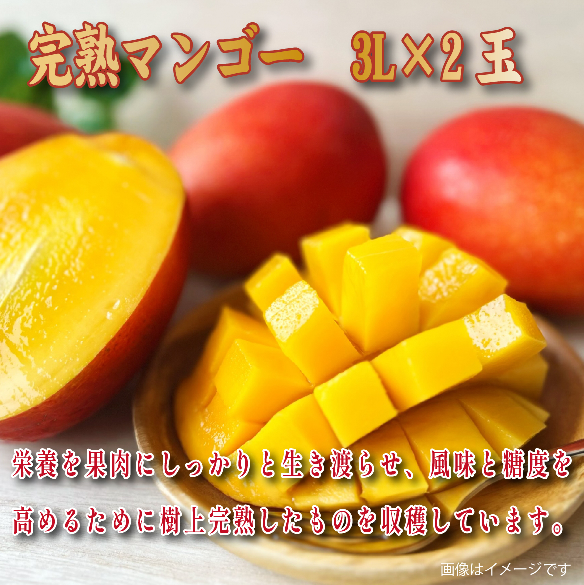 【2026年発送 先行予約】生産農家応援・濃厚果肉 みやざき完熟マンゴー 3L×2玉（マンゴー フルーツ アップルマンゴー 果物 くだもの 2026 先行受付 宮崎）