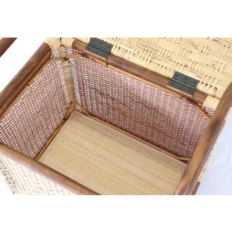 籐製収納バスケット <脱衣かご兼スツール：橋之口籐工芸工房>