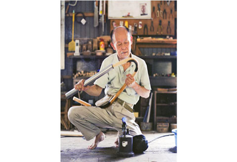 籐製スクエアスツール<橋之口籐工芸工房>