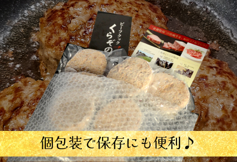 【12/22から寄附額改定】黒毛和牛専門店の宮崎県産黒毛和牛ハンバーグ 19個 （牛肉 訳あり 惣菜 ハンバーグ 個包装 小分け 冷凍 人気）