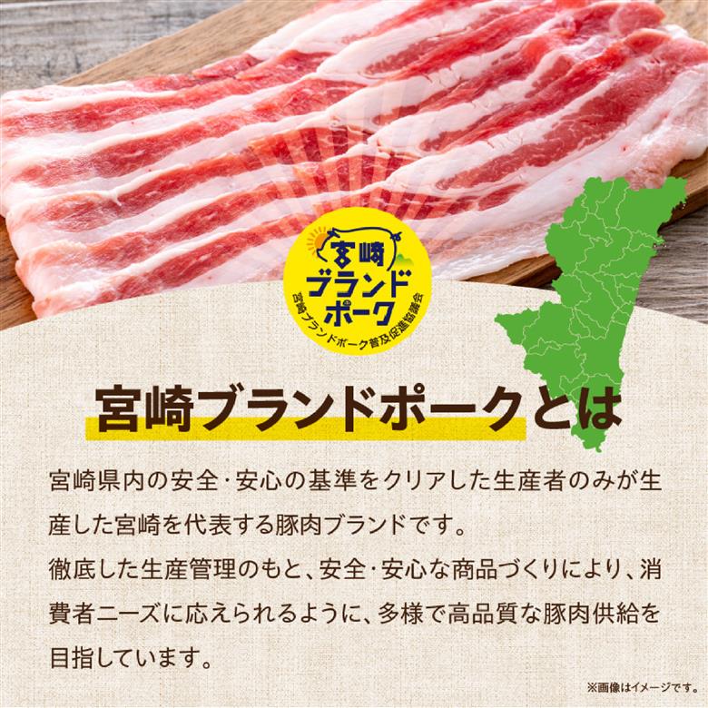 【4月発送・毎月数量限定受付】国産 豚 みやざきブランドポーク バラスライス　2キロ（500g×4Ｐ 国産 豚肉 豚バラ肉 生姜焼き 焼肉 スライス 限定 小分け 宮崎 冷凍） 4月発送