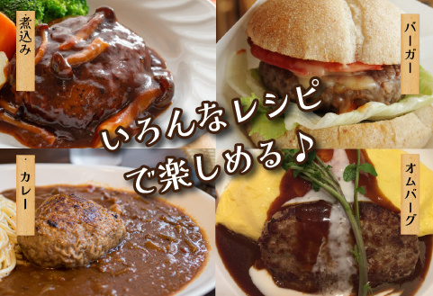 【12/22から寄附額改定】黒毛和牛専門店の宮崎県産黒毛和牛ハンバーグ 19個 （牛肉 訳あり 惣菜 ハンバーグ 個包装 小分け 冷凍 人気）