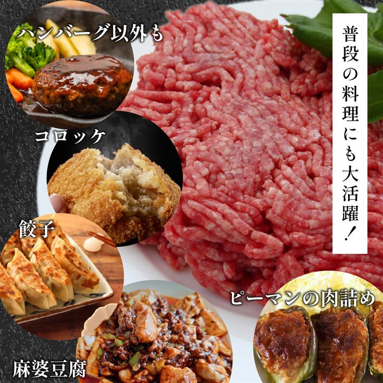 【人気レストラン特製】宮崎牛と豚肉の合い挽きミンチ 2.4kg（300g×8P）宮崎牛 黒毛和牛 牛肉 豚肉 ミンチ 合い挽き ハンバーグ 小分け 内閣総理大臣賞