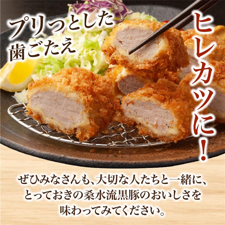 【厳選ブランド黒豚】”黒豚からいもどん”ヒレ　500ｇ（国産 豚肉 小分け  黒豚 ヒレ ステーキ とんかつ  ヒレカツ 希少部位 宮崎 小林市 人気  冷凍）