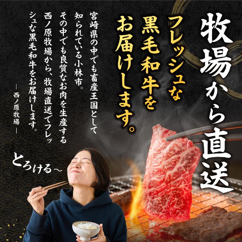 宮崎県西ノ原牧場・なかにしプレミアム和牛訳あり不揃い切り落とし焼肉 1.2kg（国産 牛肉 肉 黒毛和牛 お肉 切り落とし 焼肉用 焼肉 人気 訳あり 不揃い）