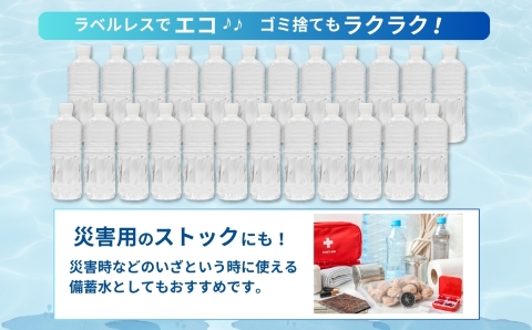 【ミネラルたっぷり天然水】ラベルのない細野の天然水 555ml×96本（4箱） 国産 ナチュラルウォーター ミネラルウォーター ラベルレス 天然水 水 555ml 中硬水 シリカ 美容 人気 ペットボトル 霧島 宮崎 送料無料 長期保存 555ml×96本