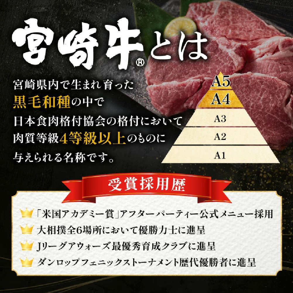宮崎県西ノ原牧場・A4等級以上宮崎牛ヒレステーキ 300g（牛肉 宮崎牛 お肉 ヒレ ステーキ 赤身 2枚 冷凍 焼肉）