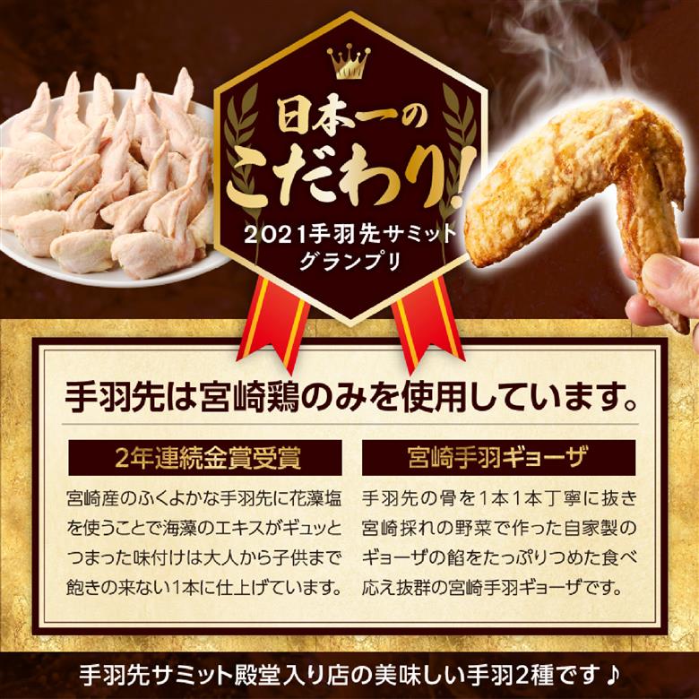 【手羽先サミット殿堂入り！】極旨塩 手羽先 唐揚げ 手羽ギョーザ セット 計12本（国産 鶏肉 手羽先 ギョウザ 餃子 塩 味付き 人気）