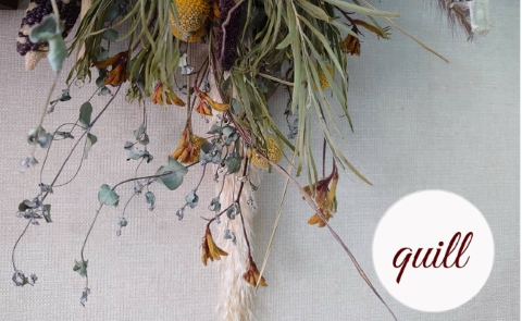 ドライフラワースワッグ