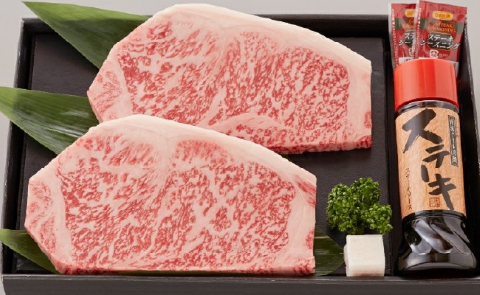 【運用開始記念！】熟成宮崎牛A5等級サーロインステーキセット　オリジナルソース付き