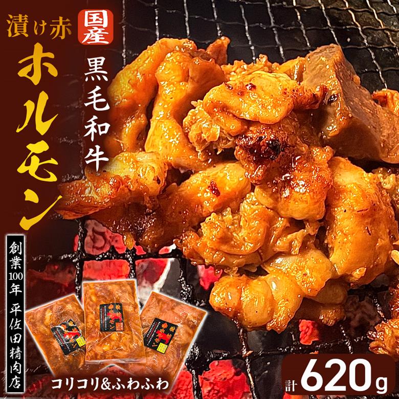 【数量限定】漬け赤ホルモン620g コリコリミックス（210g×2P）ふわふわ牛腸（200g×1P） 焼肉 BBQ 人気 ホルモン 味付きホルモン 味付き肉 焼肉用ホルモン