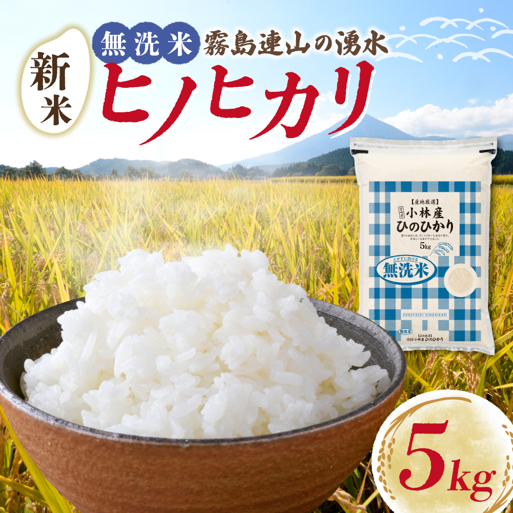 【新米 令和7年産】無洗米ヒノヒカリ 5kg（国産 米 新米 無洗米 お米 精米 5kg 数量限定） 5kg