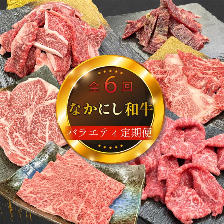 【定期便 全6回】宮崎県西ノ原牧場・なかにし和牛バラエティ定期便（牛肉 黒毛和牛 すき焼き しゃぶしゃぶ 焼肉 赤身 ステーキ 定期便） ６回定期