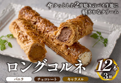 ロングコルネセット 計12本（お菓子 スイーツ 洋菓子 おやつ コルネ アイス 個包装 冷凍）